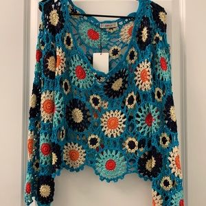 Oversized crochet top from Zara
